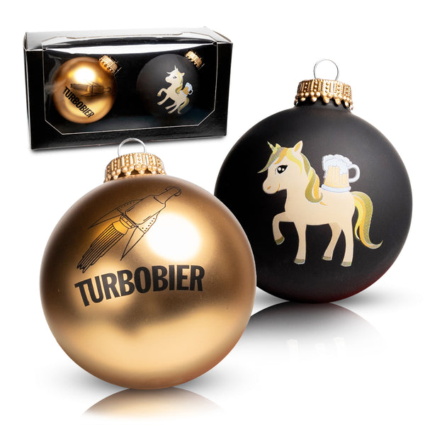 TURBOBIER 'Christbaumkugeln' 2-er Set