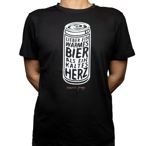 Shirt 'Warmes Bier statt kaltes Herz'